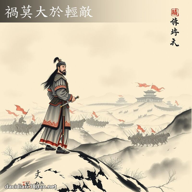 祸莫大於轻敌 配图