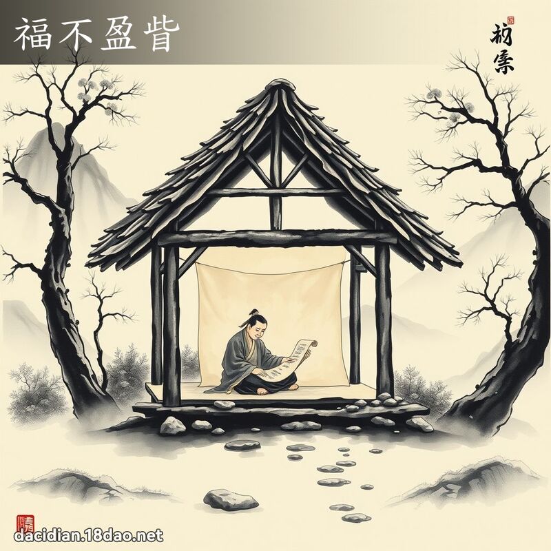 福不盈眥 配图