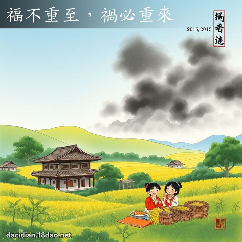 福不重至,祸必重来 配图