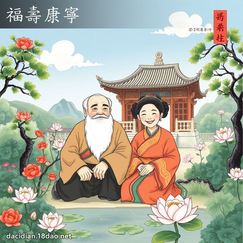 福寿康寧 配图