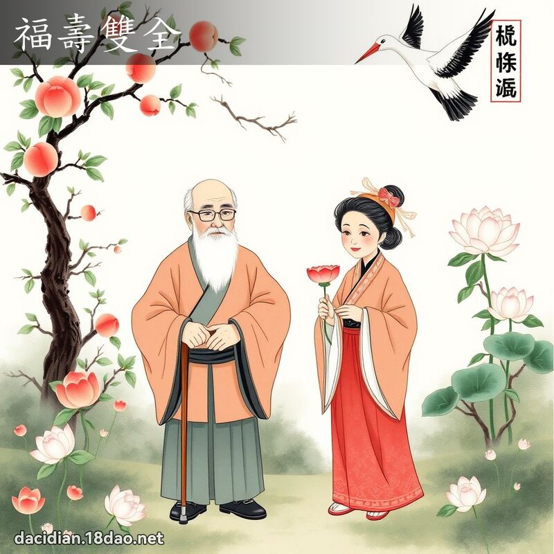 福寿双全 配图