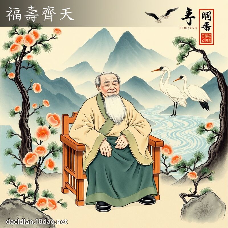 福寿齐天 - 中华成语配图