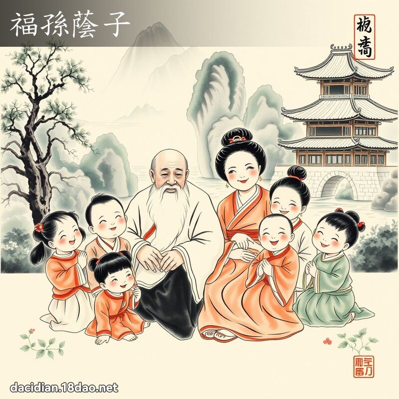 福孙荫子 配图