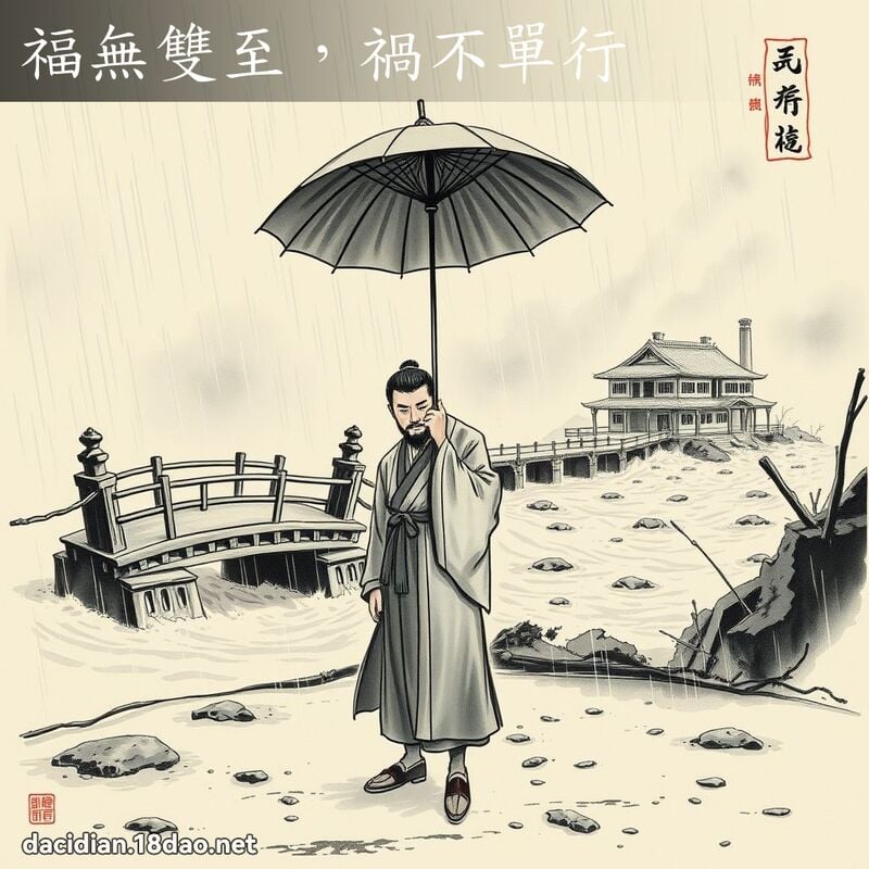 福无双至,祸不单行 配图