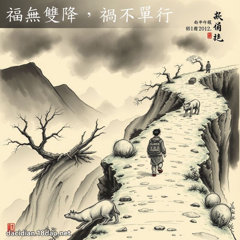 福无双降,祸不单行 配图
