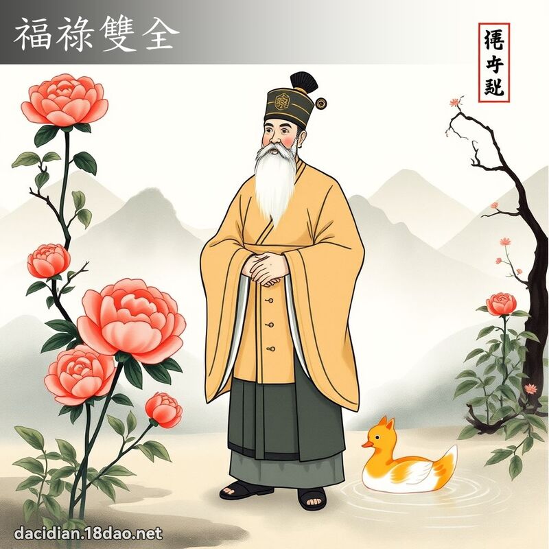 福禄双全 配图