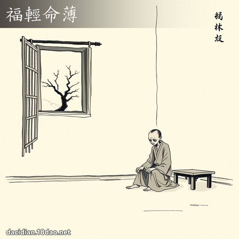 福轻命薄 配图