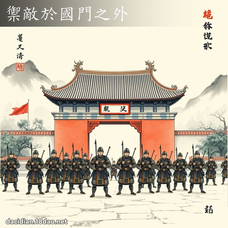 御敌於国门之外 配图