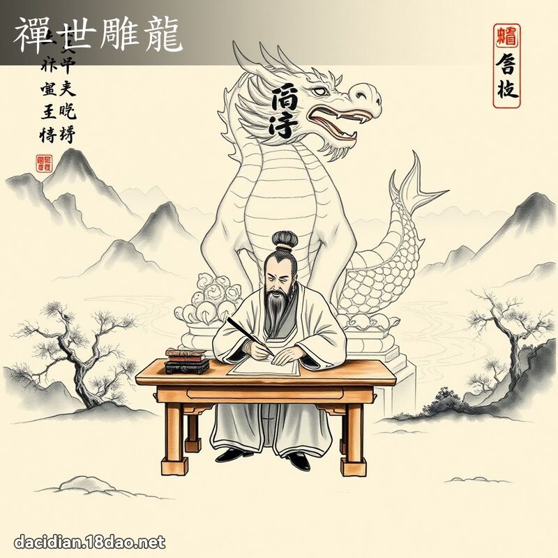 禪世雕龙 配图