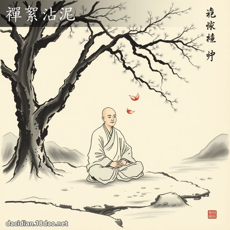 禪絮沾泥 配图