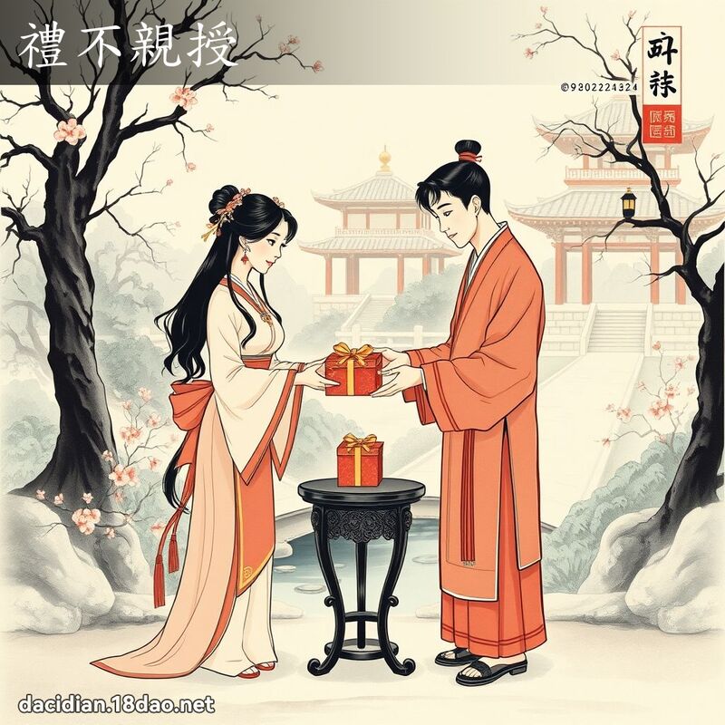 礼不亲授 配图
