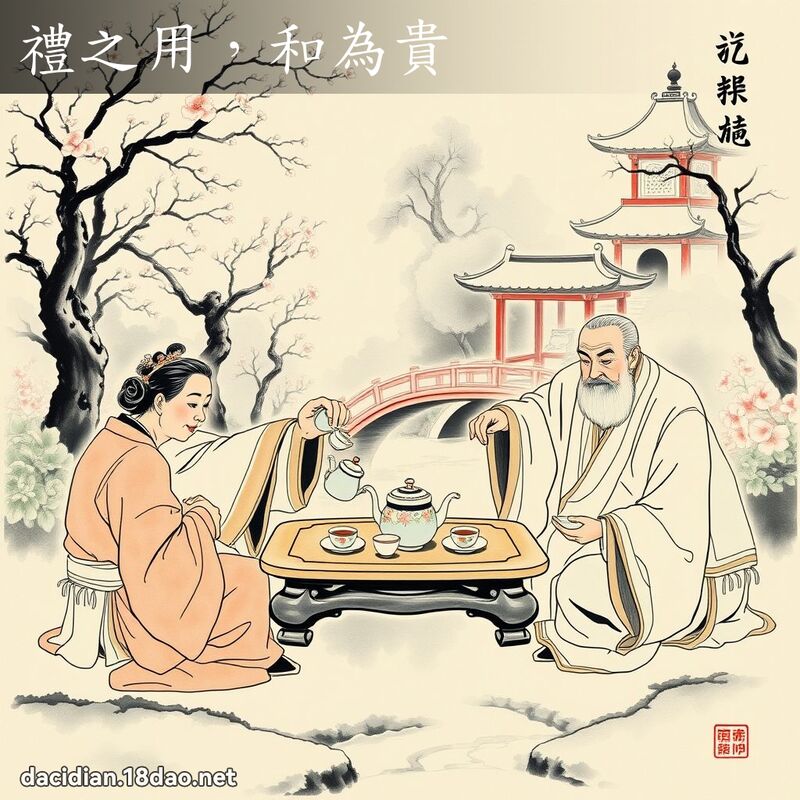 礼之用,和为贵 配图