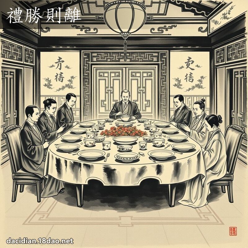礼胜则离 配图