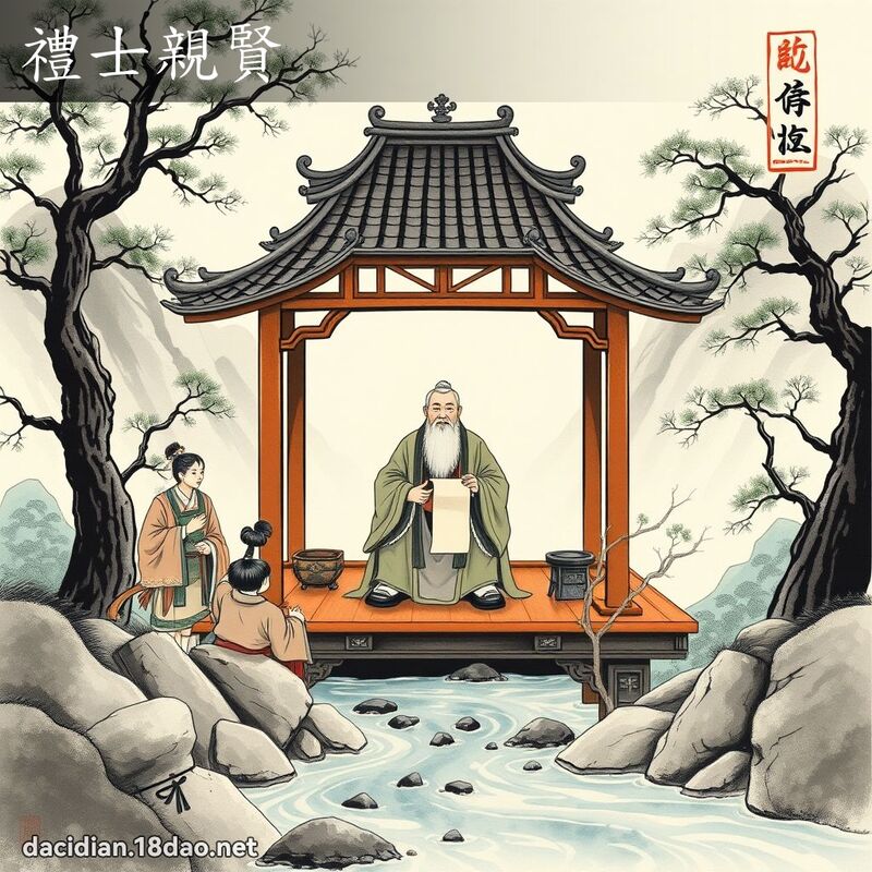 礼士亲贤 配图