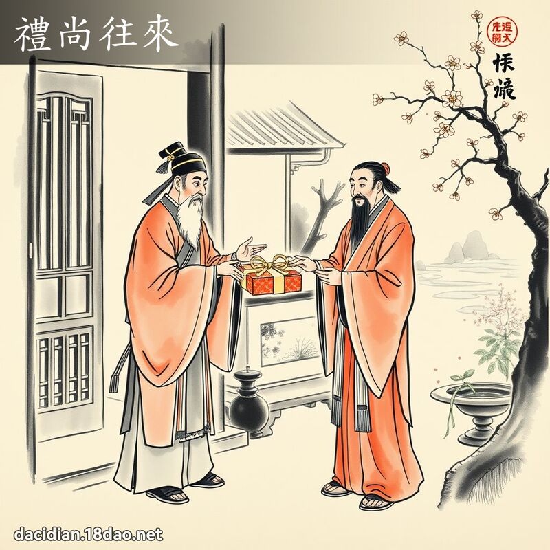 礼尚往来 配图