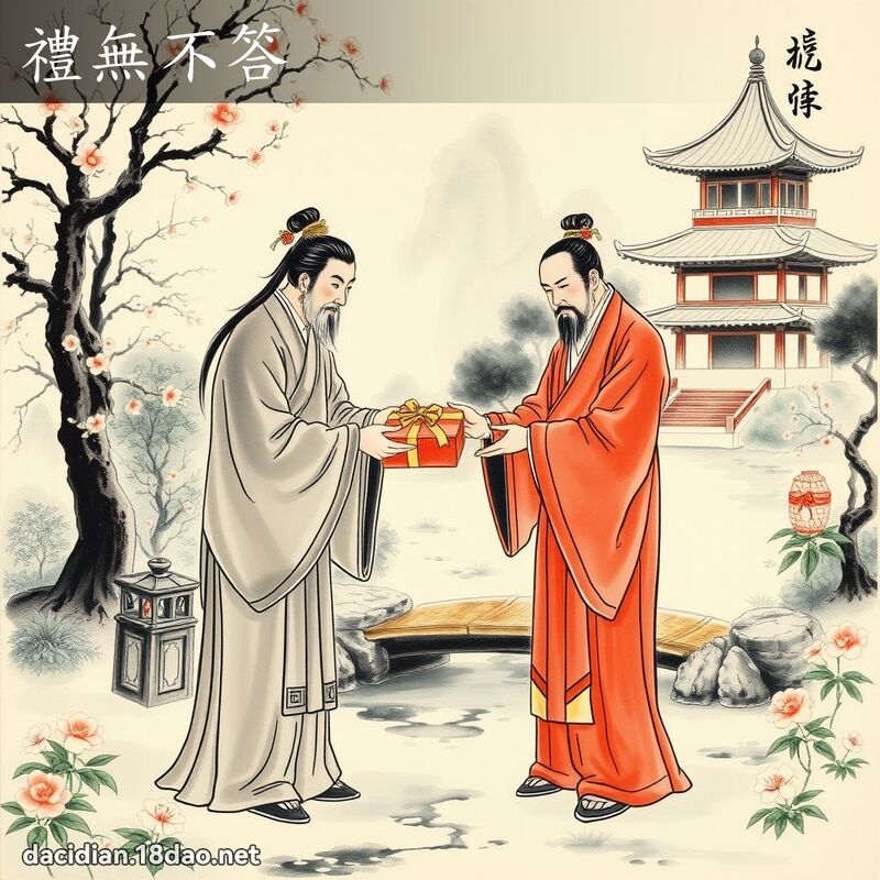 礼无不答 配图