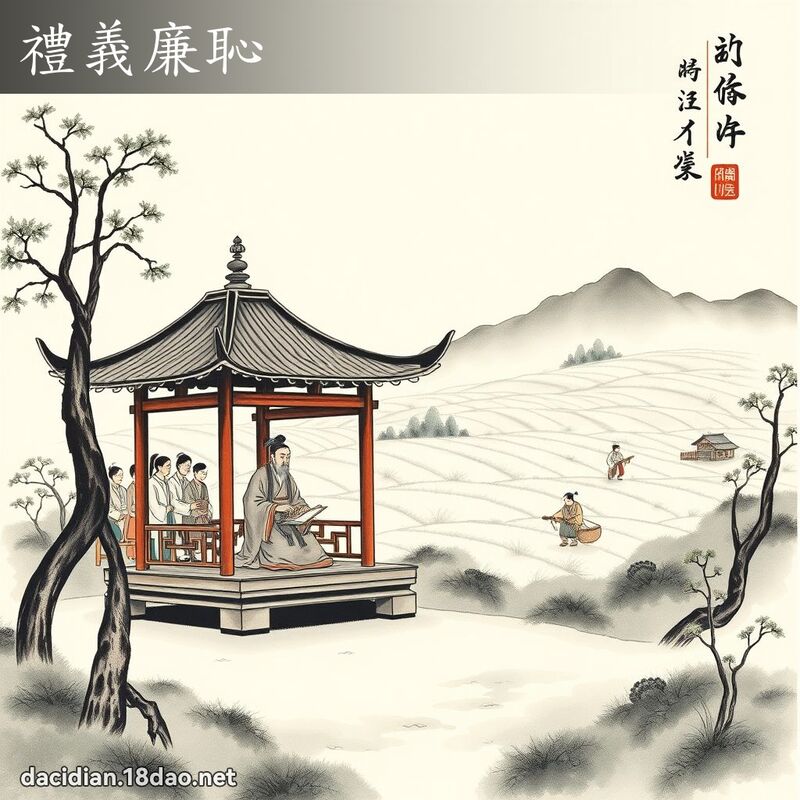 礼义廉耻 配图