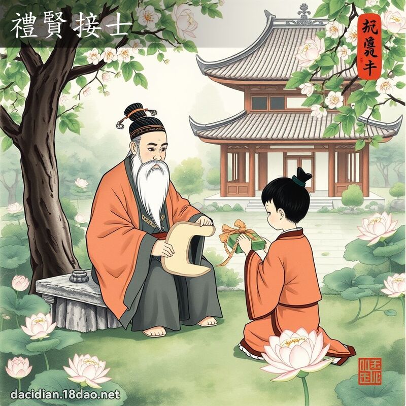 礼贤接士 配图