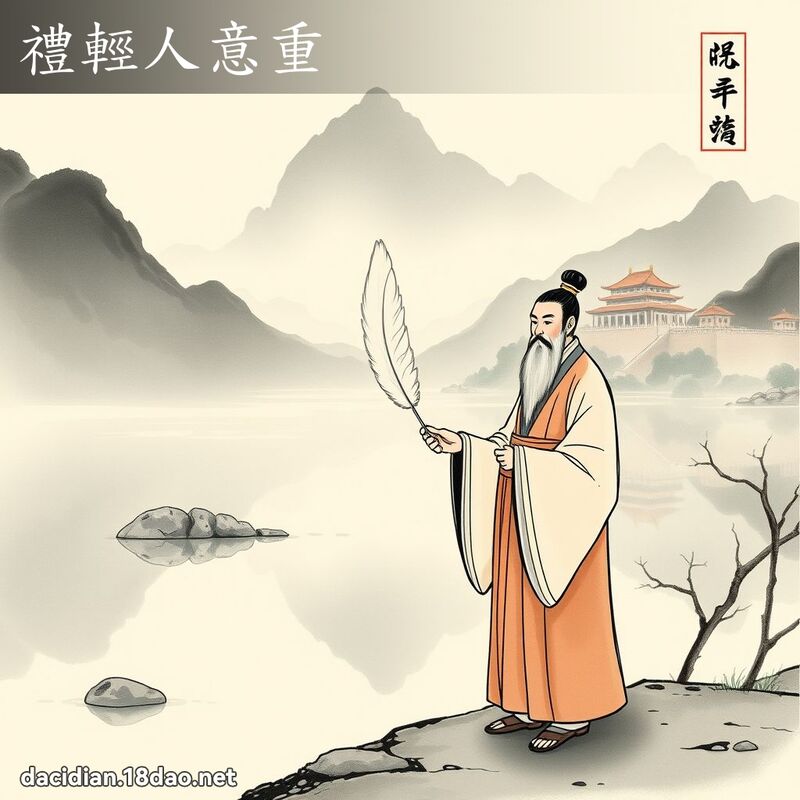 礼轻人意重 配图