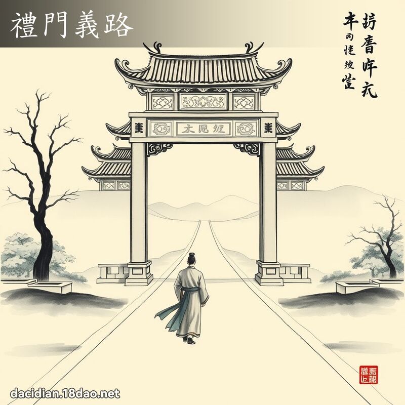 礼门义路 配图
