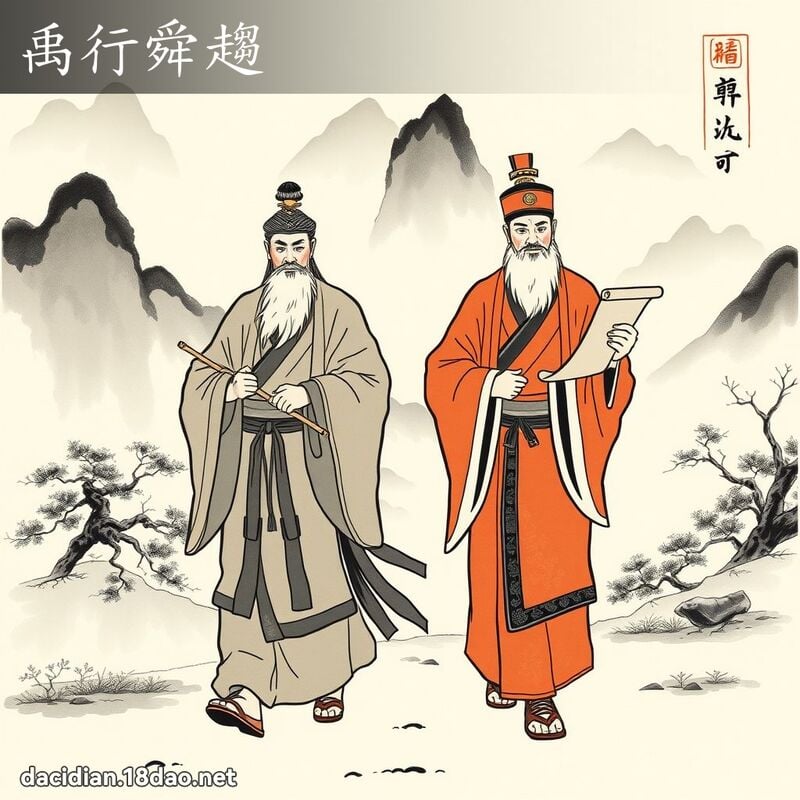 禹行舜趋 配图