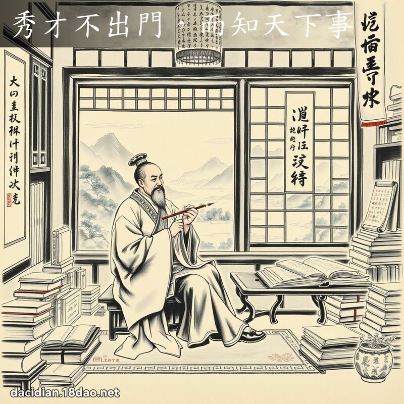 秀才不出门,而知天下事 配图