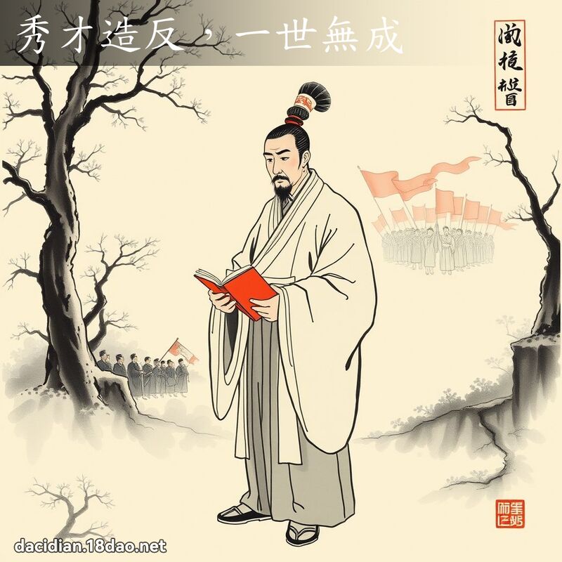 秀才造反,一世无成 配图