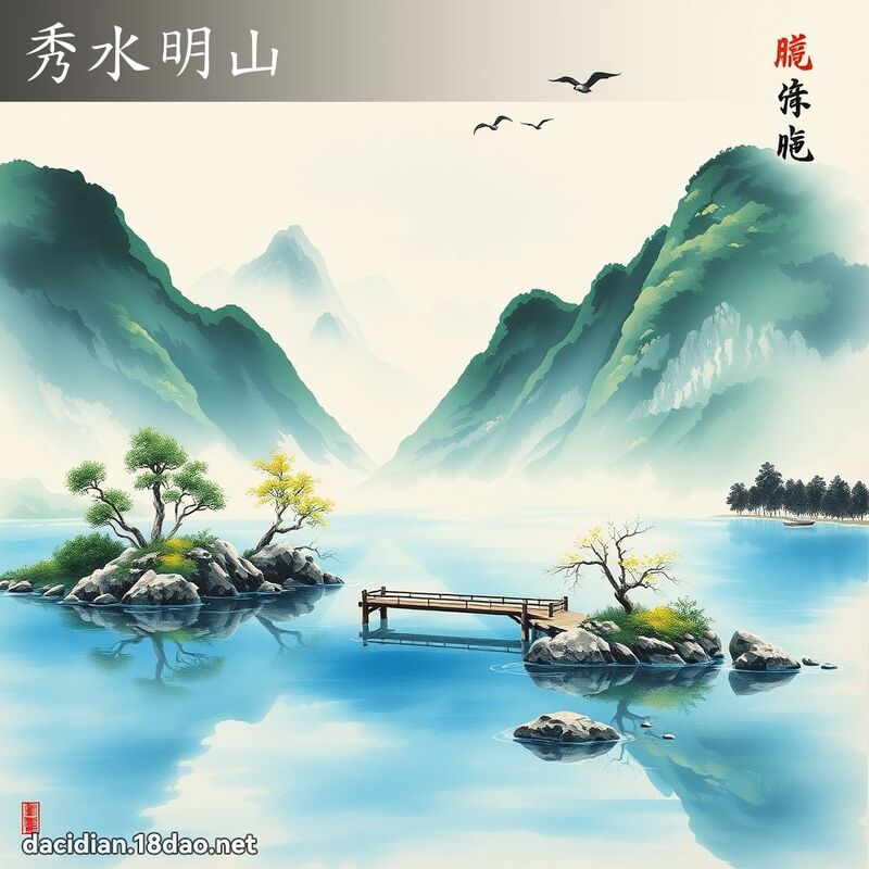 秀水明山 配图