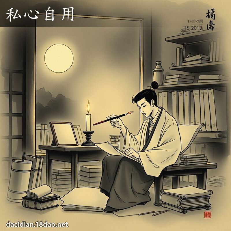 私心自用 配图