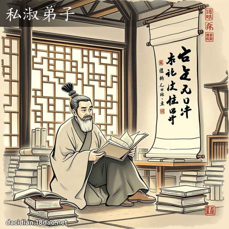 私淑弟子 配图