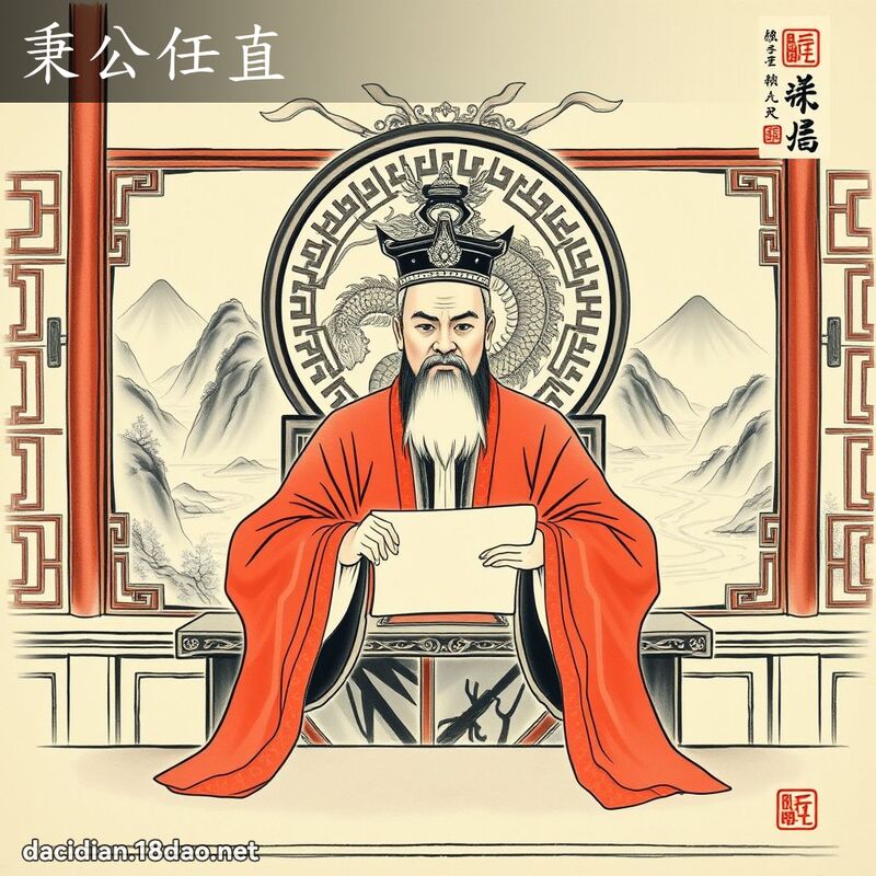秉公任直 配图