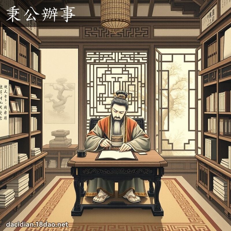 秉公办事 配图