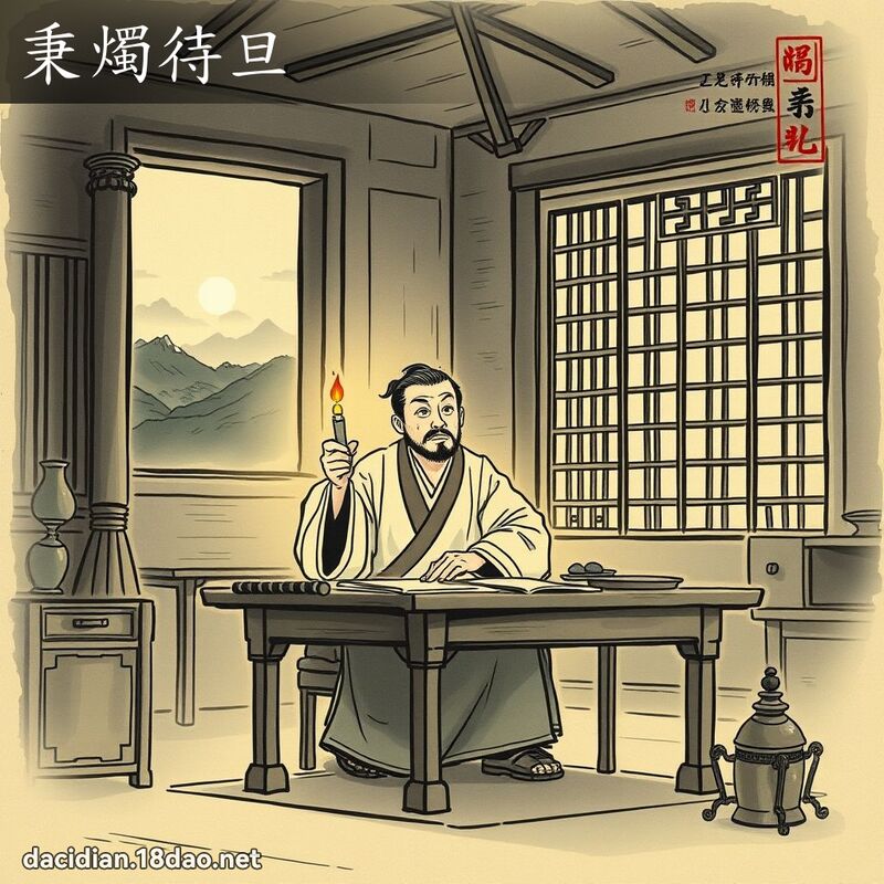 秉烛待旦 配图