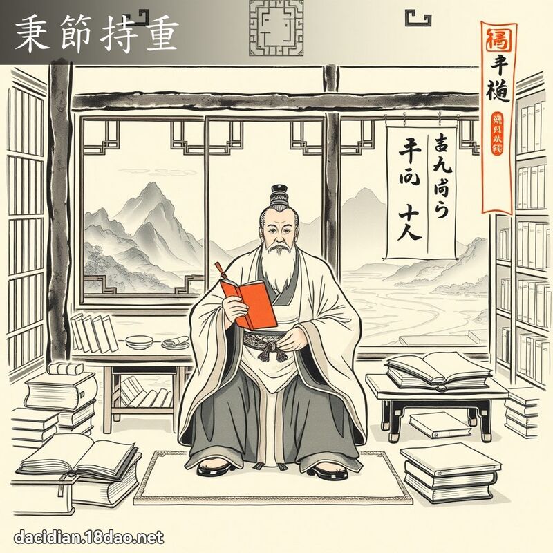 秉节持重 配图