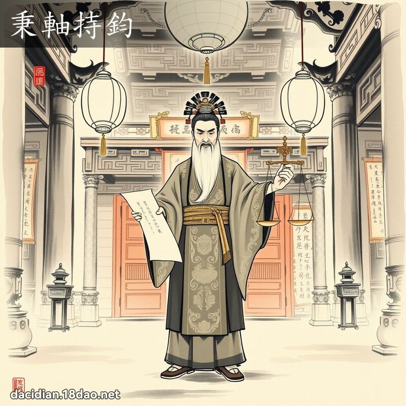 秉轴持钧 配图