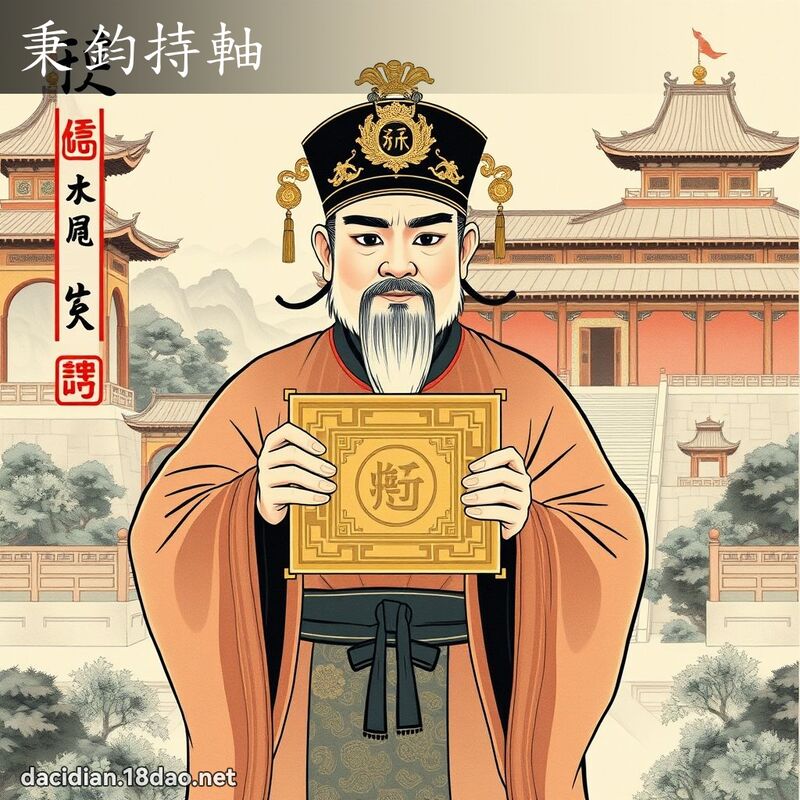 秉钧持轴 配图