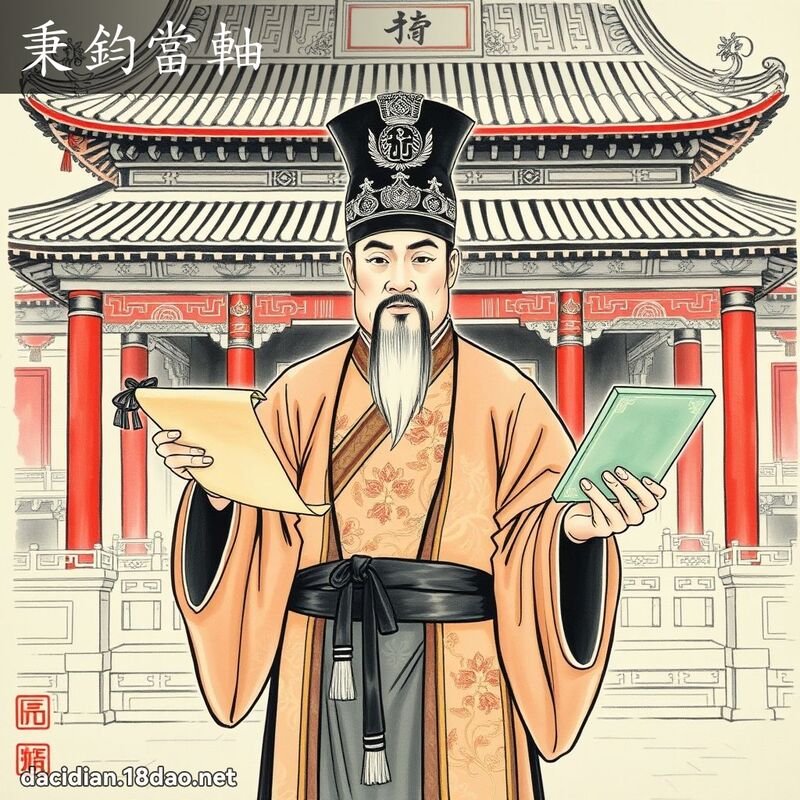 秉钧当轴 配图