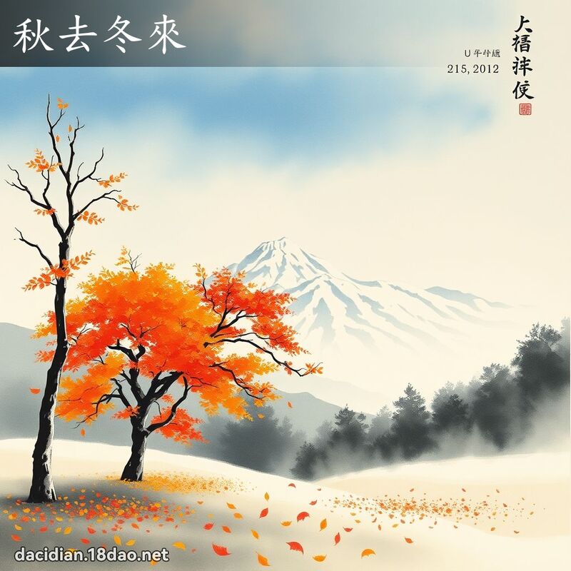 秋去冬来 配图