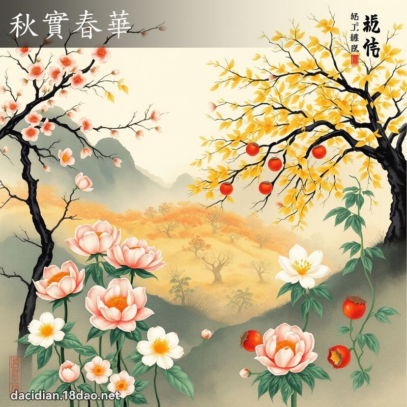 秋实春华 配图