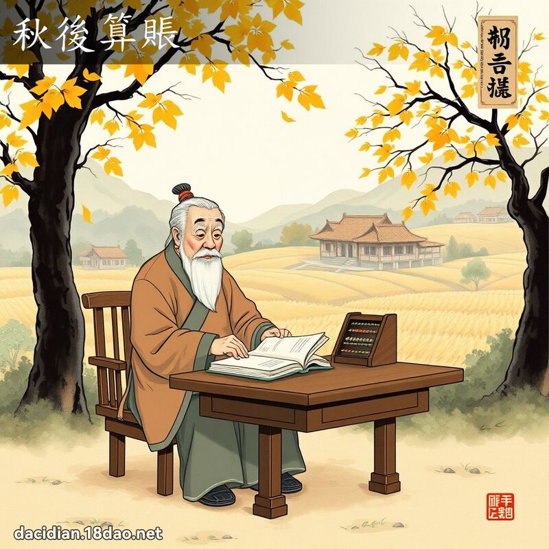 秋后算账 配图