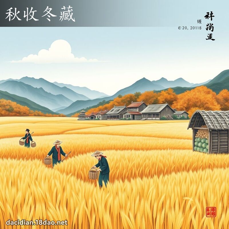 秋收冬藏 配图