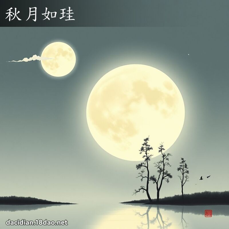 秋月如珪 配图