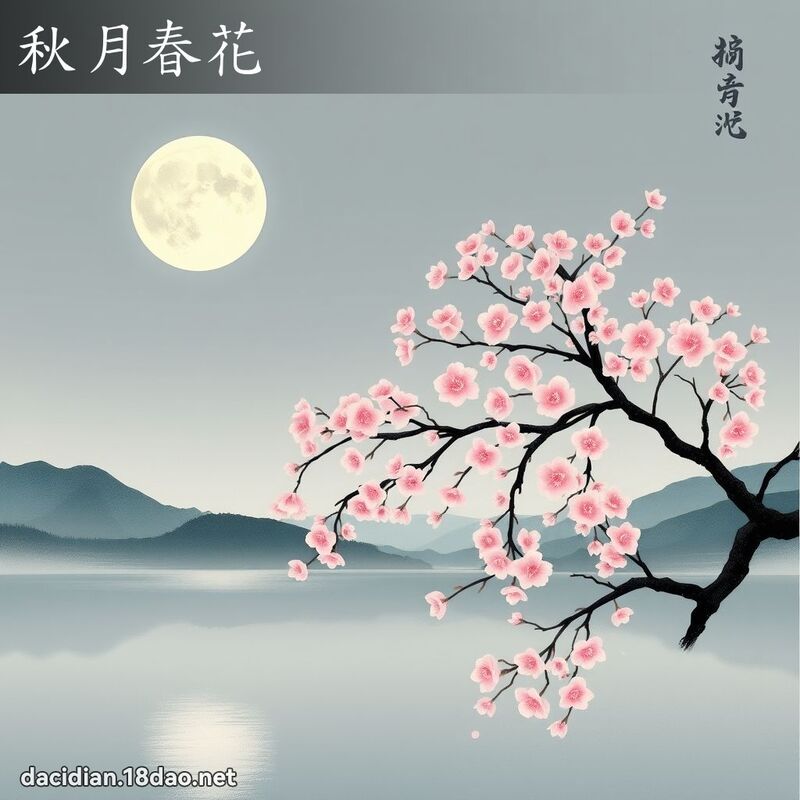 秋月春花 配图