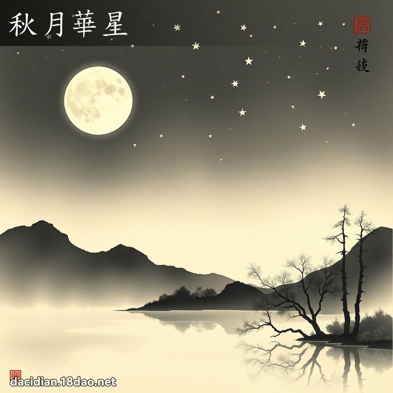 秋月华星 配图