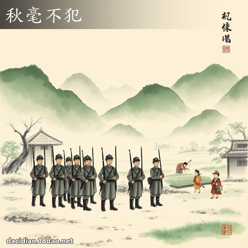 秋毫不犯 配图
