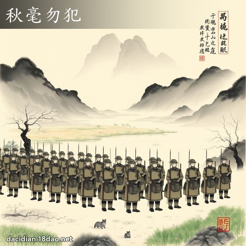 秋毫勿犯 配图