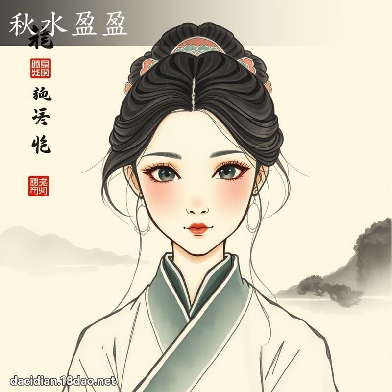 秋水盈盈 配图