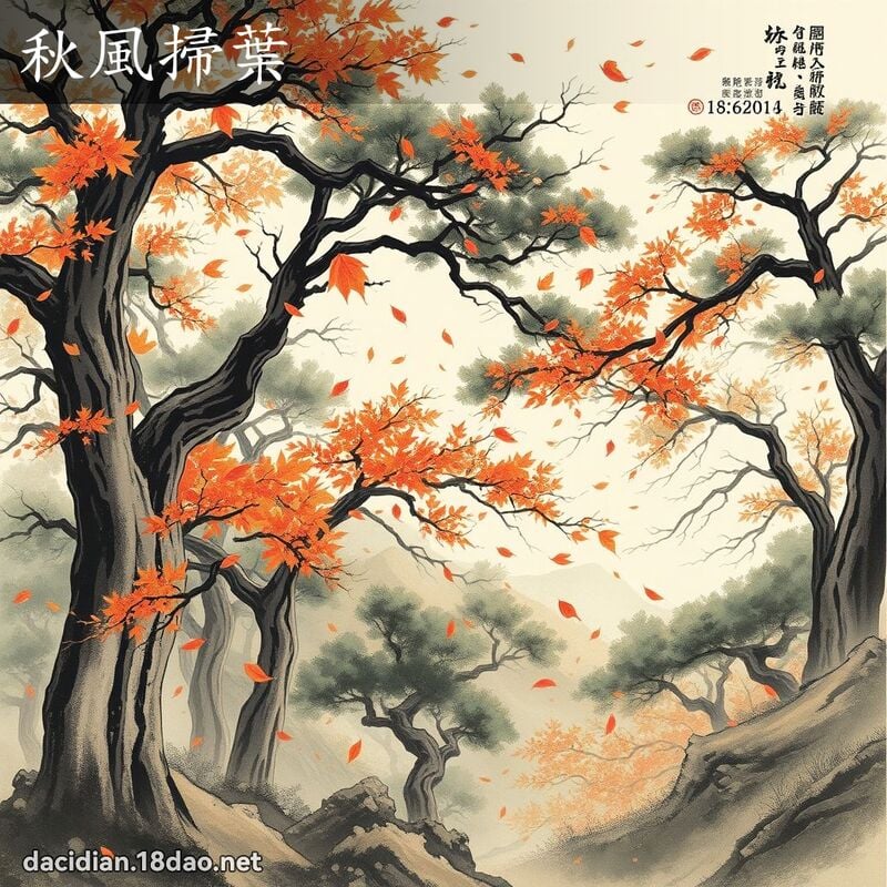 秋風掃葉 配图