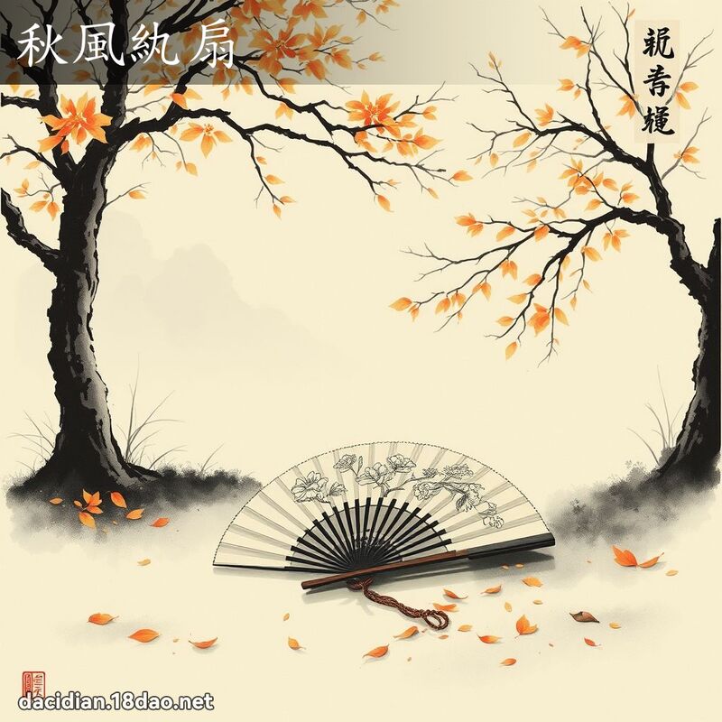 秋風紈扇 配图