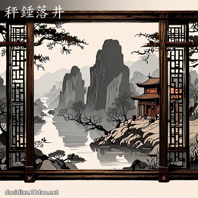 秤錘落井 配图